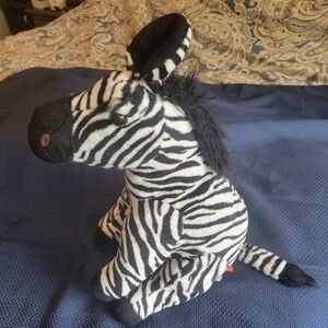 Plush black white zebra Toy WILD REPUBLIC CUDDLEKINS